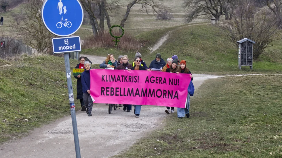 På lördagen tågade Rebellmammorna från Östergravar till Österport där en manifestation genomfördes.