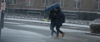 Snö och minusgrader – vintern gör comeback i Eskilstuna