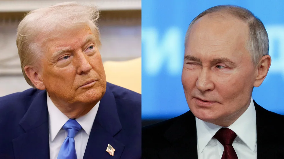 USA:s president Donald Trump och Rysslands president Vladimir Putin pratade i minst 90 minuter. Arkivbild.