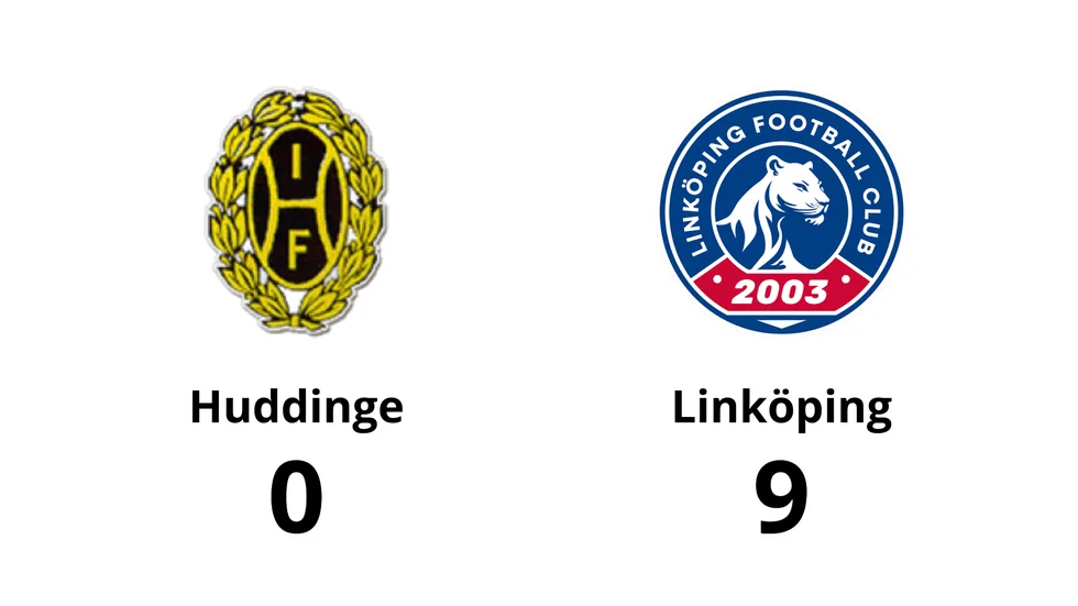 Huddinge IF förlorade mot Linköpings FC