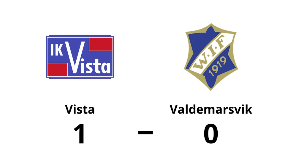 IK Vista vann mot Valdemarsviks IF