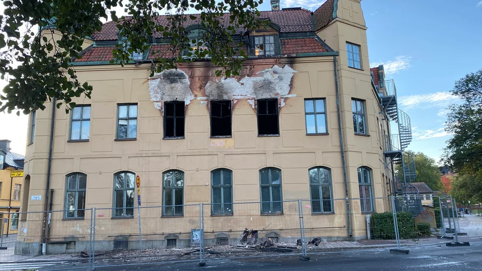 Ungdomens hus eldhärjades, fredag den 4 oktober.