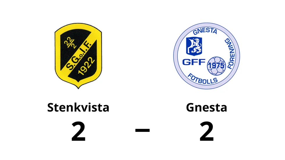 Stenkvista GoIF spelade lika mot Gnesta