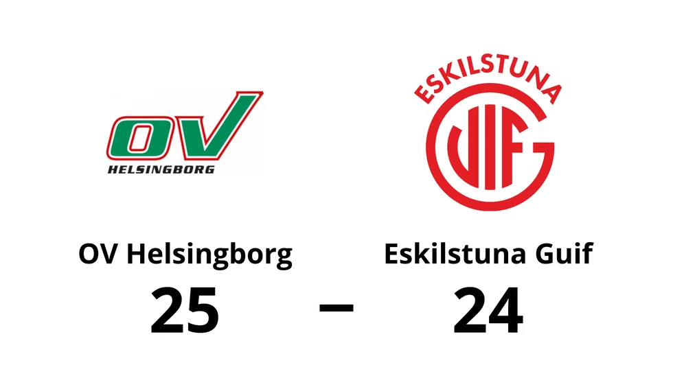 OV Helsingborg HK vann mot Eskilstuna Guif