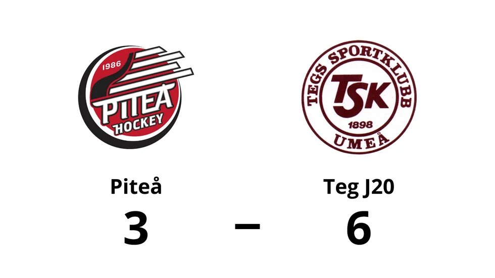 Piteå HC förlorade mot Teg J20