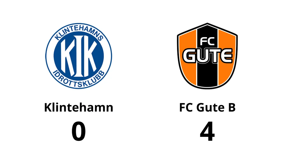 Klintehamns IK förlorade mot FC Gute B