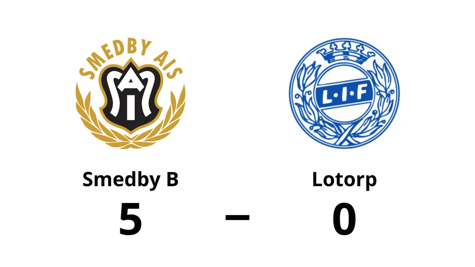 Smedby AIS B vann mot Lotorps IF