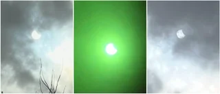 Delar av solen försvann – här är läsarnas bilder