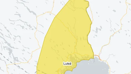 Skärmklipp från SMHI.