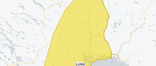 Varning för ishalka och risk för förseningar