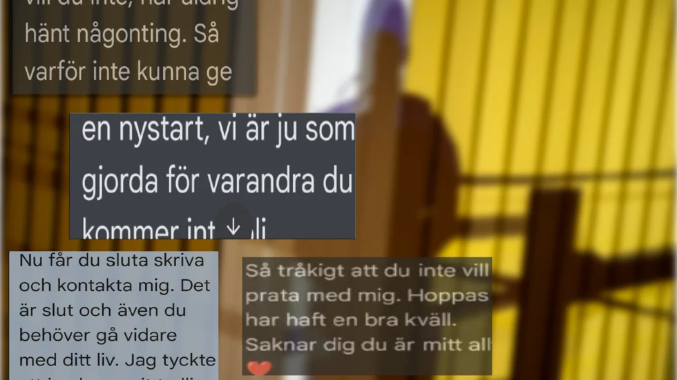 Mannen slutade inte höra av sig när kvinnan gjort slut med honom. Han skickade textmeddelanden och ringde, kvinnan märkte att han ofta befann sig på de ställen hon var på.

