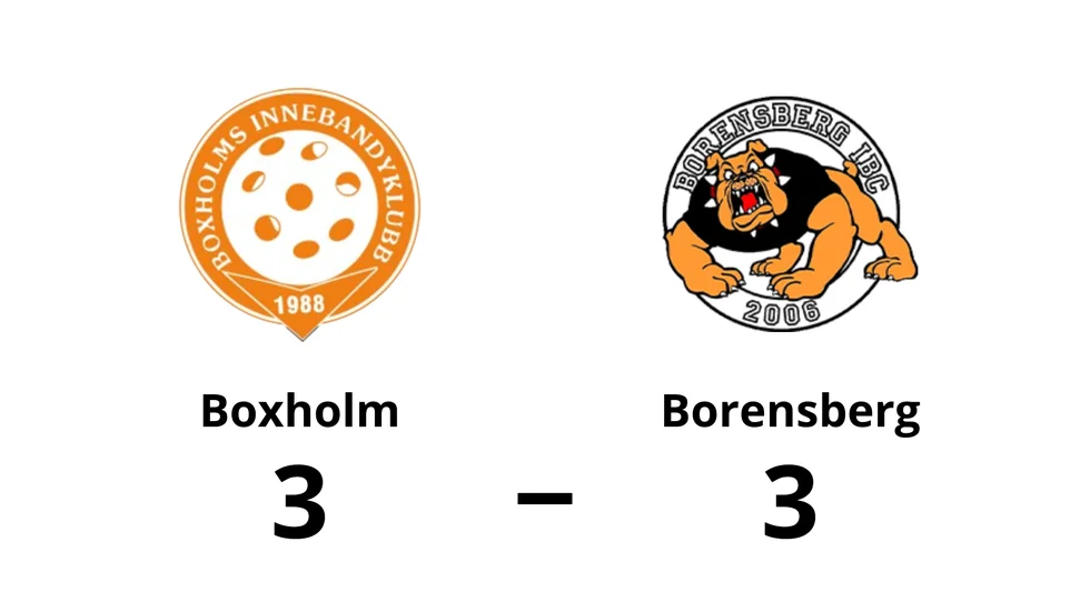 Boxholms IBK spelade lika mot Borensberg IBC