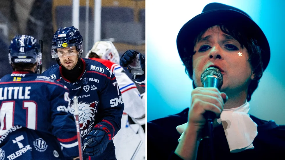 Nick Shore till vänster. Henrik Berggren från tiden i Broder Daniel till höger. Numera är låten "Shoreline" en LHC-lina.