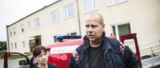 Räddningsvärnet först på Nävekvarnsbrand