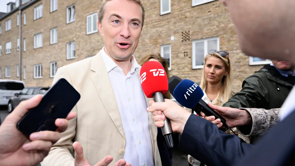 Dansk folkepartis ledare Morten Messerschmidt får se ytterligare folketingsmedlemmar lämna partiet. Bild från tidigare i juni.