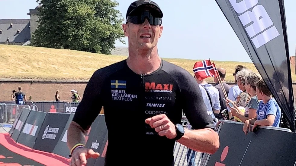 Julitas Mikael Kjellander slutade på sjunde plats i sin åldersklass när en Ironman avgjordes strax utanför Lissabon.