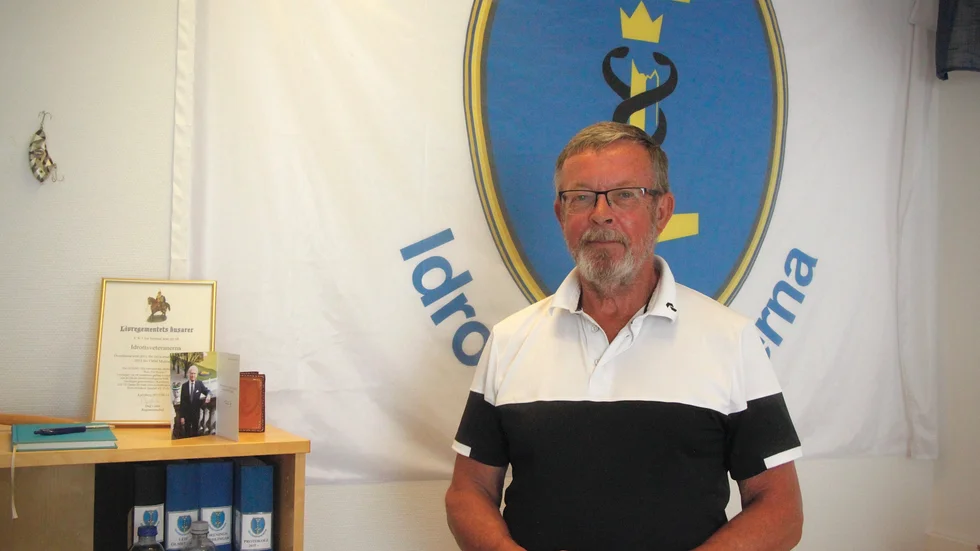 Leif Ölmeborg är ordförande i Idrottsveteranerna. Idag har föreningen 400 medlemmar. 93 är veteraner som skadats inom militärtjänsten.