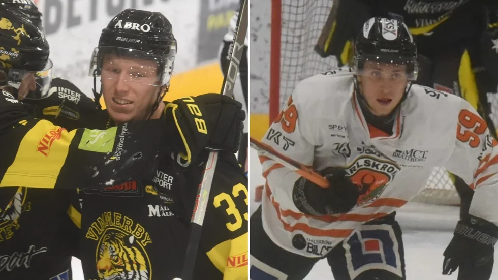 Isac Andersson och Oscar Gustafsson är två spelare som är aktuella för spel i Vimmerby kommande säsong.
