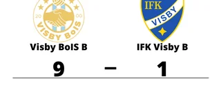 Målfest när Visby BoIS B krossade IFK Visby B