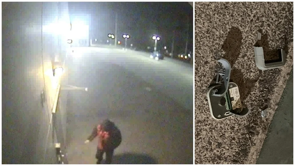 En 59-årig man åtalas för att ha förstört kortläsaren på polisstationen i Västervik.