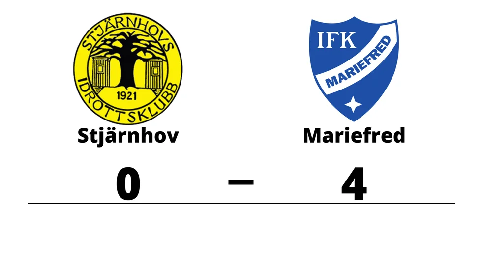 Stjärnhovs IK förlorade mot IFK Mariefred