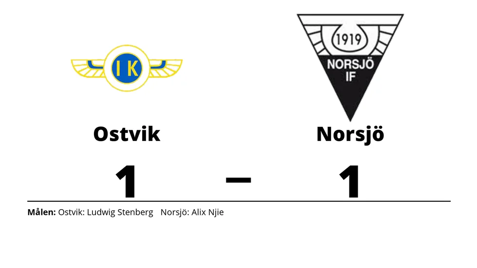Ostvik IK/DIF spelade lika mot Norsjö IF