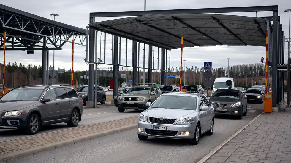 Gränsstationen Nuijamaa, Lappeenranta i Finland. Arkivbild.