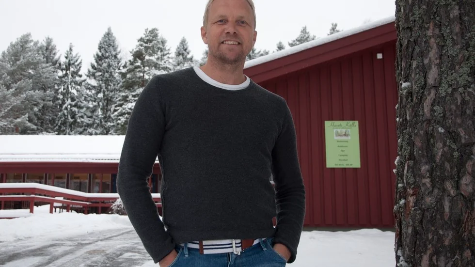 Conny Steisjö på restaurang Källan ordnar after ski. Bilden är dock tagen under en mer snörik vinter än denna.