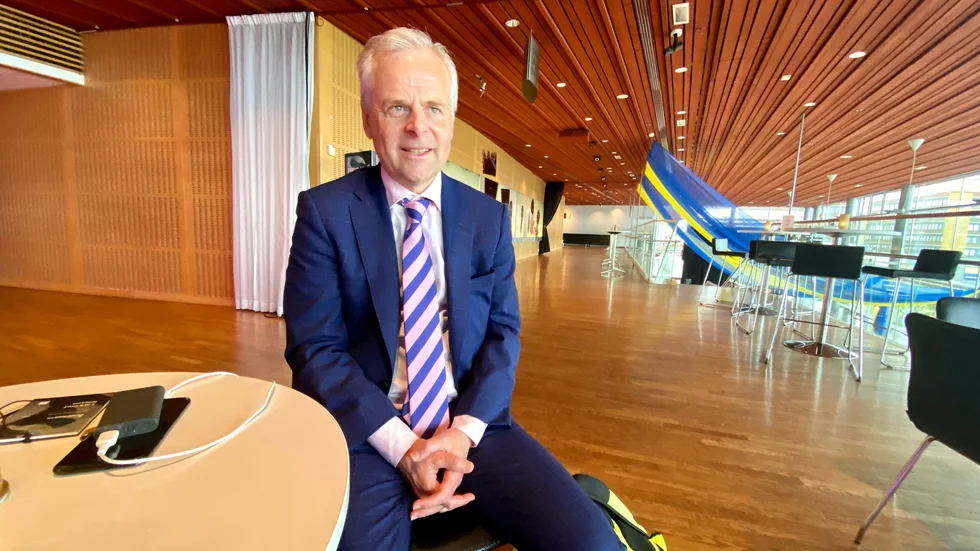 "Anledningen till att vi är här nu är främst kopplingen till gruvindustrin. Därutöver vill alla investera i hållbarhet i dag. Där är norra Sverige högintressant", säger Lars Olof Nilsson, som arbetar för finska investmentbanken Evli.