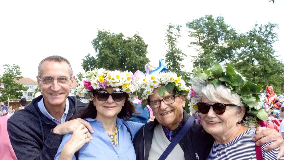 Det italienska sällskapet strax innan picknick.