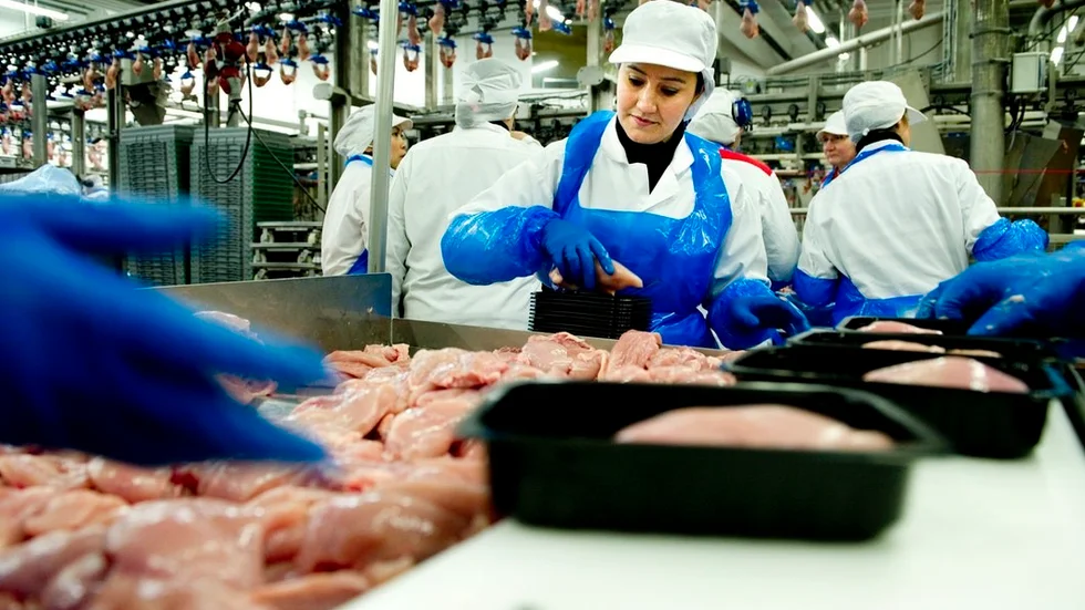 Kronfågel återkallar tre sorters stekt och skivad minutkyckling. Arkivbild.