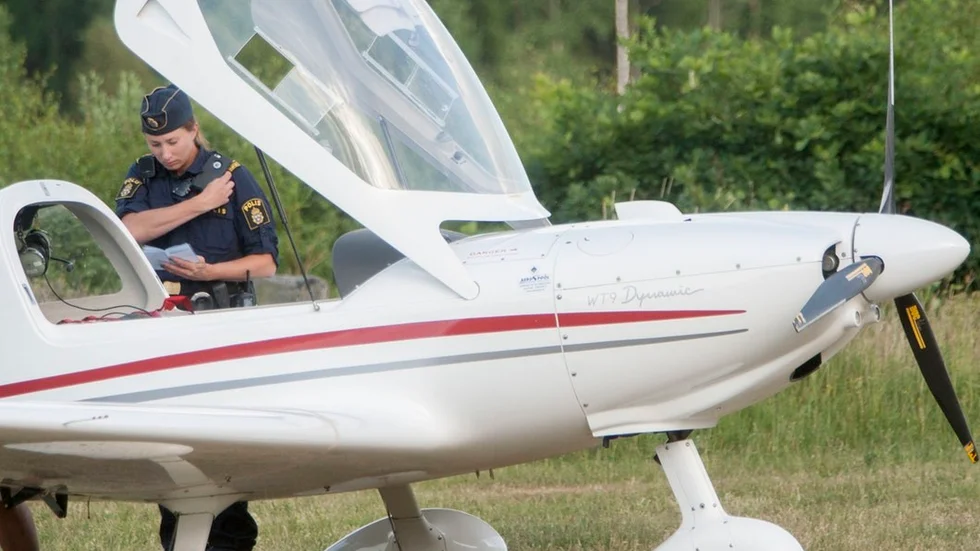 Allt gick bra när ett flygplan tvingades nödlanda i Katrineholm.