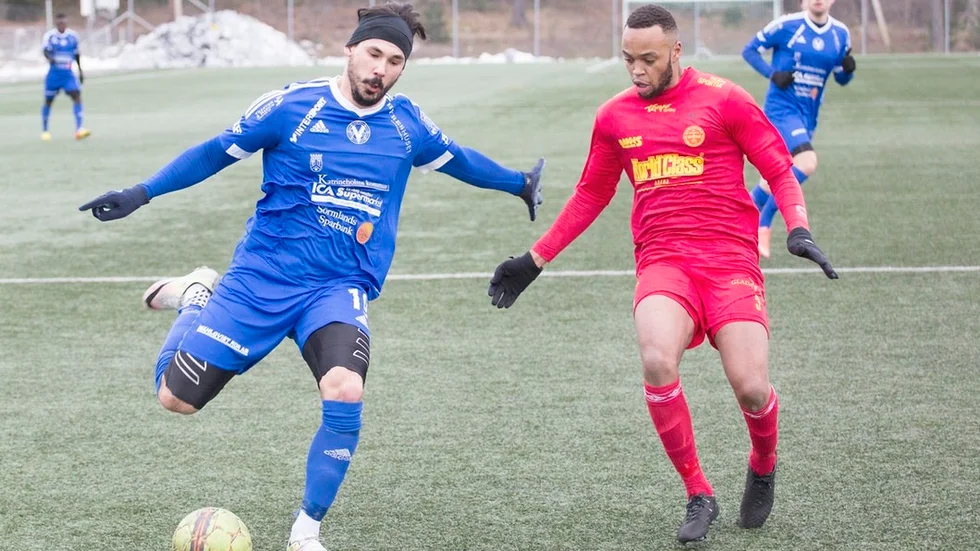 Vedran Benca gjorde två mål mot Järna SK. Arkivfoto