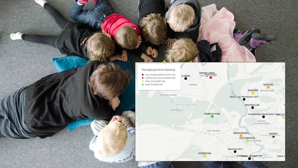 Nu kan du själv kolla platstillgången på er favorit-förskola.