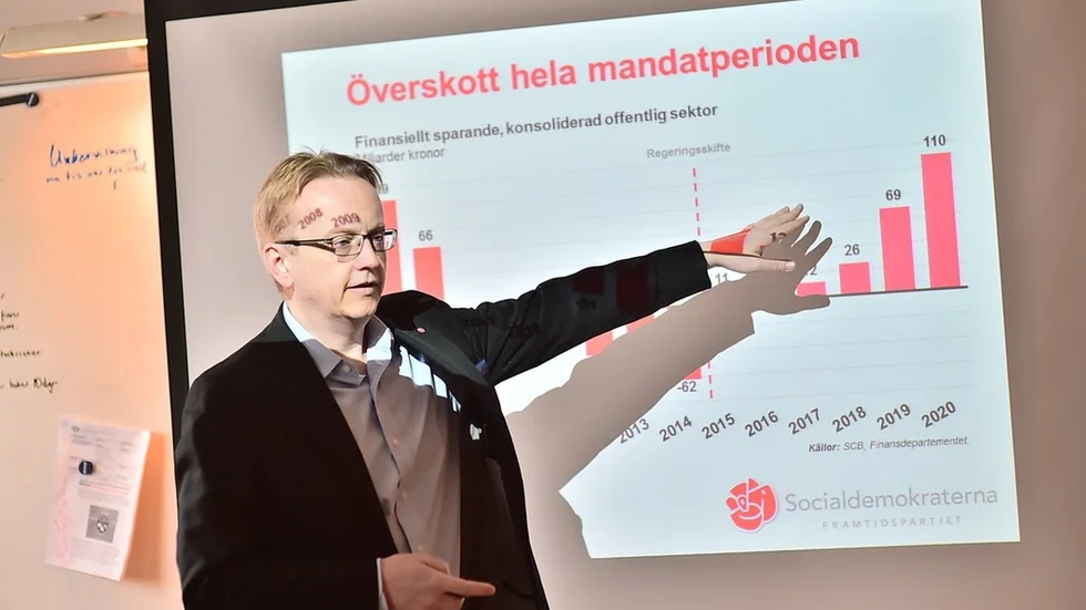 Finansutskottets ordförande Fredrik Olovsson (S) presenterade regeringens vårbudget för sörmlänningarna.