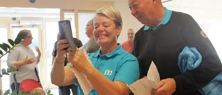 Kö till röstningen i Flen
