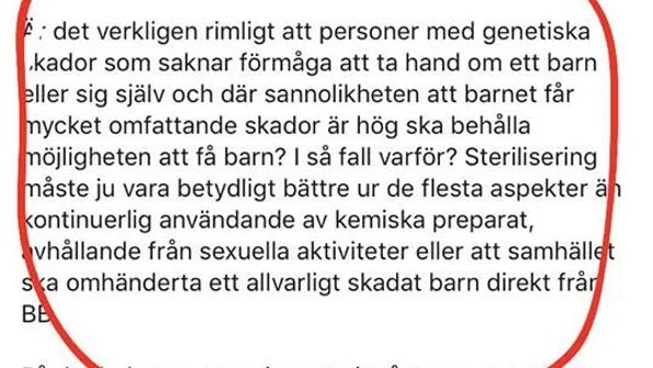 Bild på Joakim Truedssons facebook-inlägg.