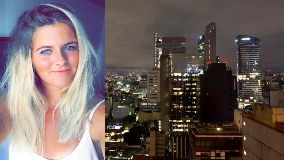 Lovisa Freberg pluggar i Mexiko. Hon hade precis gått och lagt sig när jordbävningen drabbade henne.