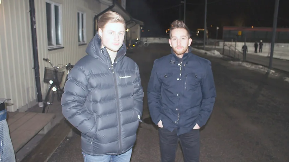 Hampus Lindén och Henrik Karlsson har delat på målvaktssysslan i KVBS och de har gjort det med den äran. Foto:  magnus Petersson