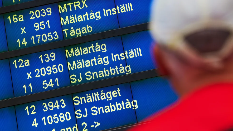 Mälartåg drabbades under helgen av stora problem och många inställda avgångar.