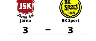 Äntligen poäng för BK Sport mot Järna
