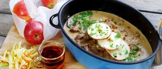Middagstips: Kalkongryta med äpple & krispig sallad