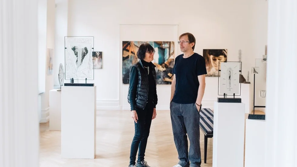 Skånebaserade Brigitte Linde och Robert Czysty ställer ut på Galleri Sjöhästen i Nyköping.