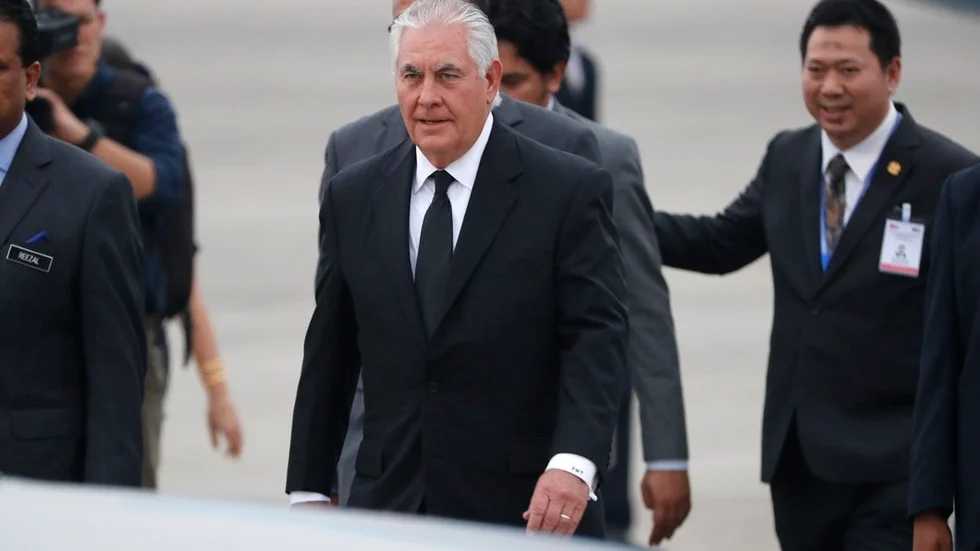 Rex Tillerson är numera USA:s utrikesminister, tidigare var han vd för oljeföretaget Exxon Mobil.