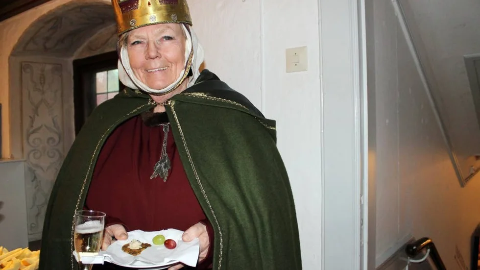 Unionsdrottning Margareta på fest.