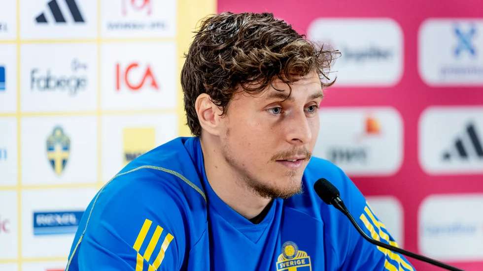 Landslagskaptenen Victor Nilsson Lindelöf. Arkivbild.