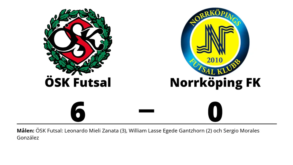 Örebro SK Futsal vann mot Norrköping Futsal Klubb