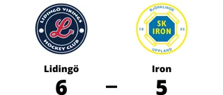 Avgörande i förlängning när Iron föll mot Lidingö