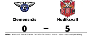 Storförlust för Clemensnäs - 0-5 mot Hudiksvall