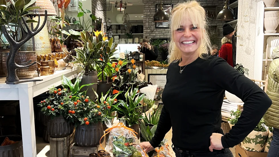 "Som florist får man komma nära både glädje och sorg" säger Pia.